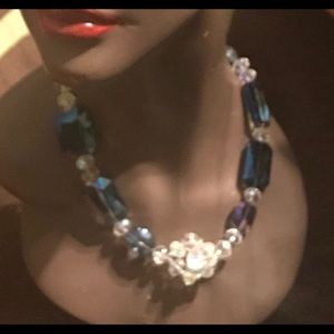 Handcrafted crystal necklac